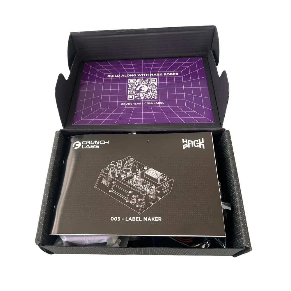 Crunch Labs Hack Pack 003 Label Maker Mark Rober STEM Building Kit New Open Box